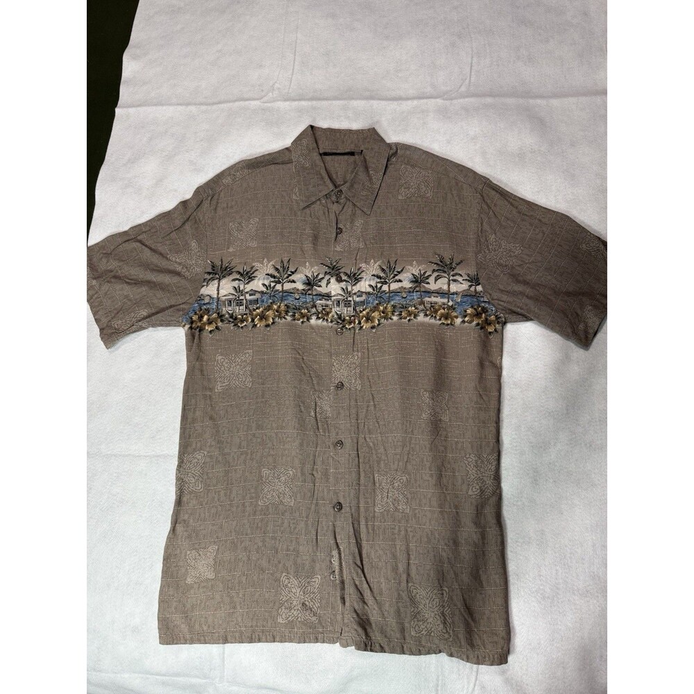 Mens Pierre Cardin Rayon Island Shirt M